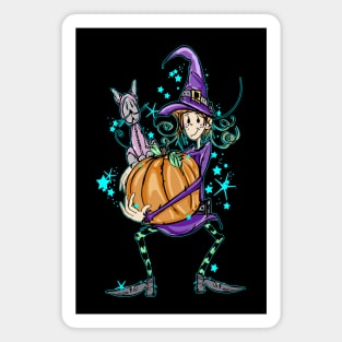 Cute Halloween Witch Magnet